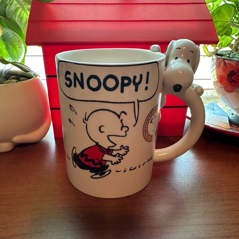 Peanuts Dimensional Snoopy and Charlie Brown Mug, 16.5 oz